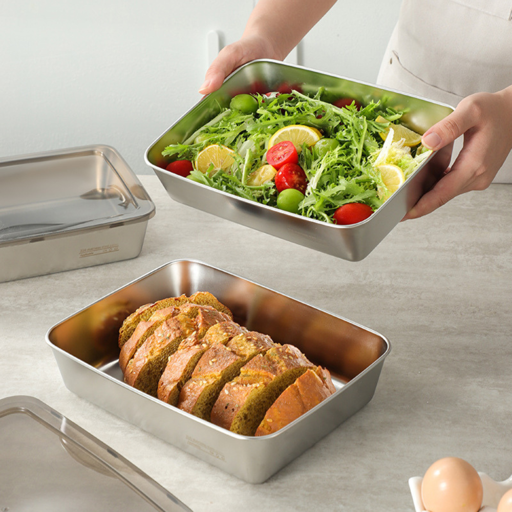 ConservBox - boite en acier inoxydable antibactérien