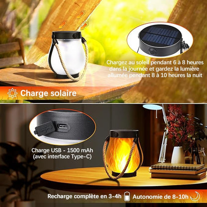 HaloFlamme – Lanterne Solaire à Effet Flamme