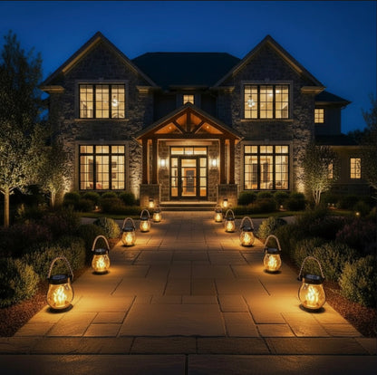 Lanterne Solaire Extérieure à Effet Flamme Ultra Réaliste