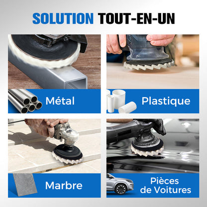 Disque de Polissage à Lamelles en Feutre de Laine