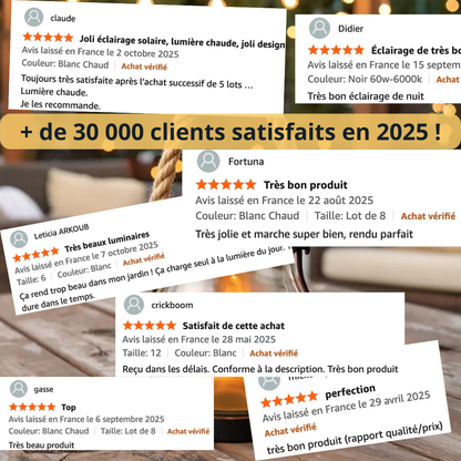 Lanterne Solaire Extérieure à Effet Flamme Ultra Réaliste