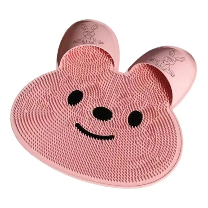 Tapis de douche massant en silicone - lapin