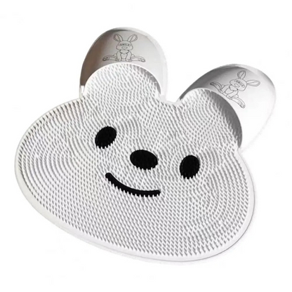 Tapis de douche massant en silicone - lapin