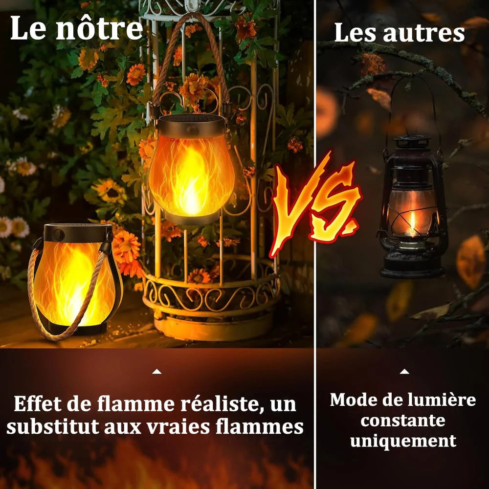 HaloFlamme – Lanterne Solaire à Effet Flamme