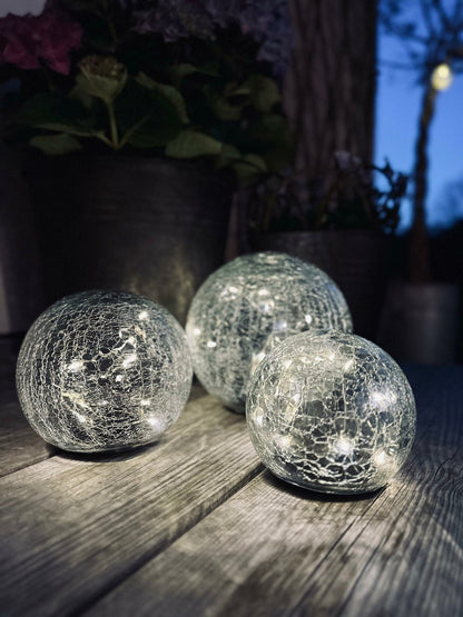 Boules en verre à LED solaires