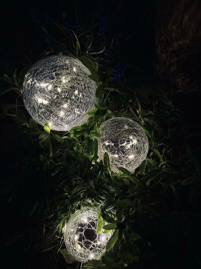 Boules en verre à LED solaires