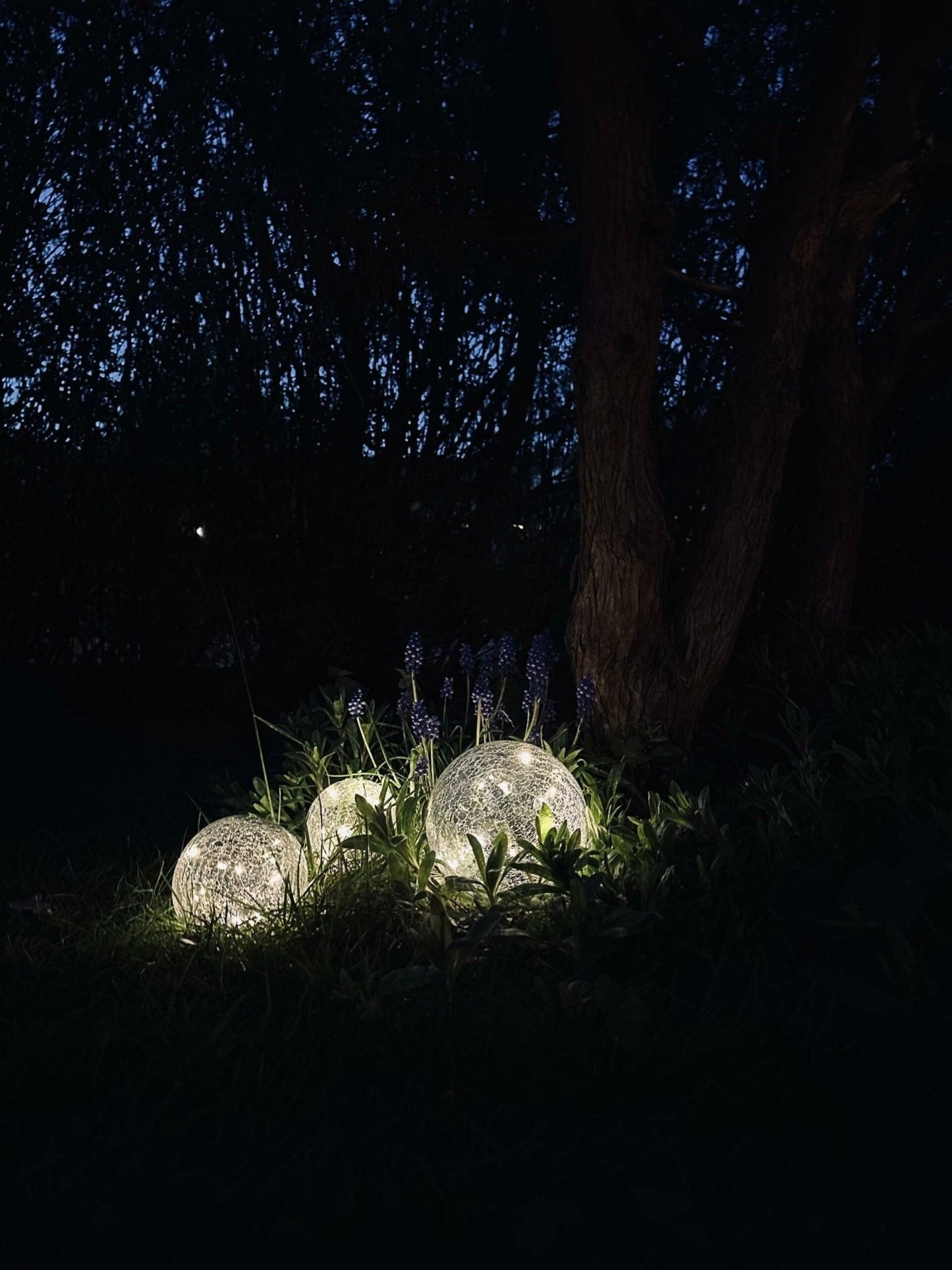Boules en verre à LED solaires