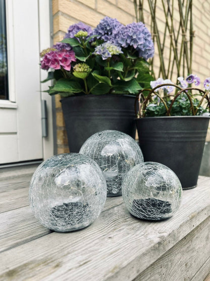 Boules en verre à LED solaires