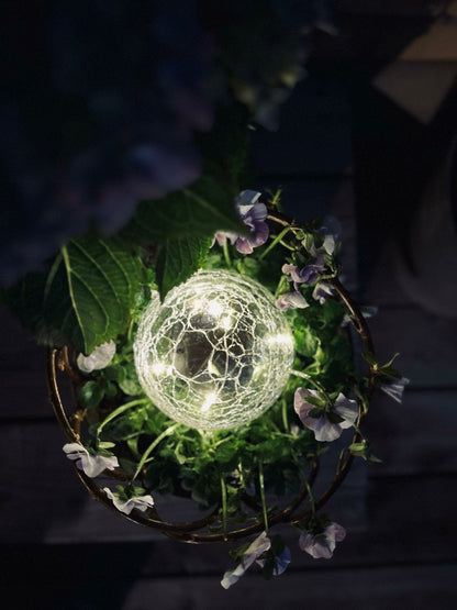 Boules en verre à LED solaires